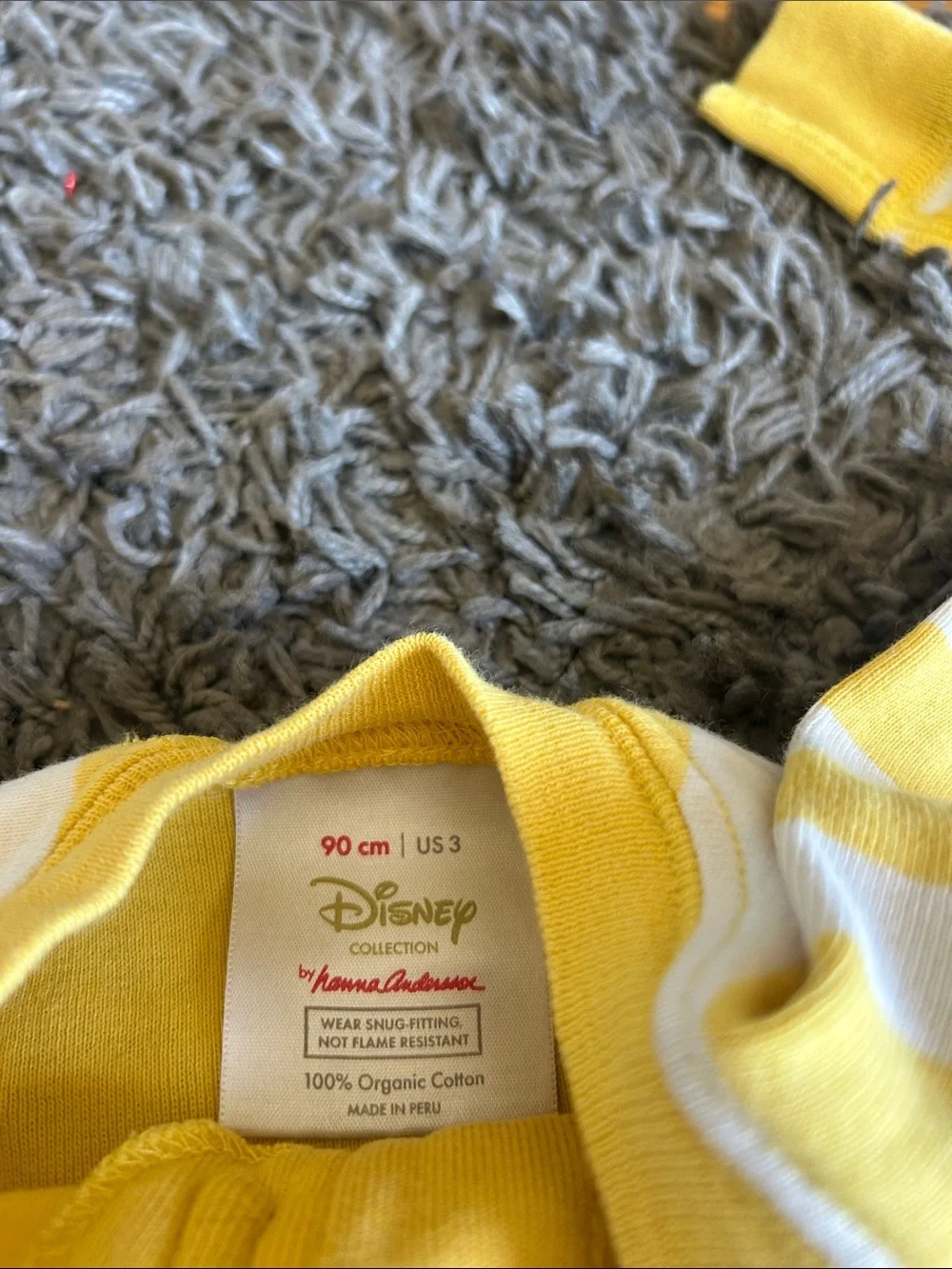 Hanna Andersson “Simba” One-piece Zipper Pajamas 100% Organic Cotton Size 3